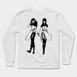 Weathered Devola/Popola Nier Automata Long Sleeve T-Shirt